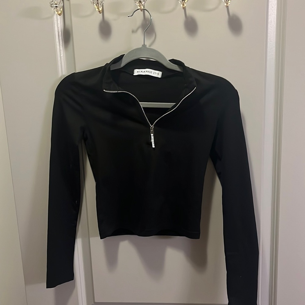 Brand New My Mum Made It Tight Long Sleeve Crop Top